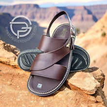 Load image into Gallery viewer, Kappa Café Huarache Para Caballero | Men's Brown Leather Mexican Huarache