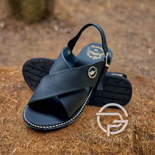 Load image into Gallery viewer, Negro / Black Huarache Cruzado de Piel