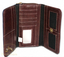 Load image into Gallery viewer, Monedero Navy de Piel | Navy Blue Leather Women's Wallet