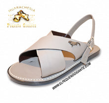 Load image into Gallery viewer, Gris/Grey - Huarache Cruzado en Piel