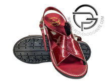 Load image into Gallery viewer, Vino Tinto Huarache de Charol Cruzado