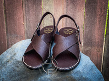 Load image into Gallery viewer, Air Brown Huarache de Piel Cruzado