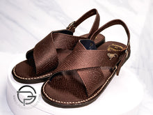 Load image into Gallery viewer, Air Brown Huarache de Piel Cruzado