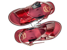 Load image into Gallery viewer, Vino Tinto Huarache de Charol Cruzado