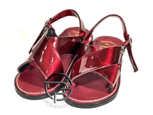 Load image into Gallery viewer, Vino Tinto Huarache de Charol Cruzado