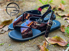 Load image into Gallery viewer, Reptil Huarache de Charol Cruzado