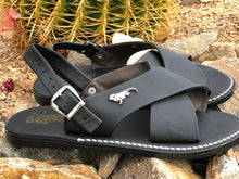 Load image into Gallery viewer, Negro / Black Huarache Cruzado de Piel