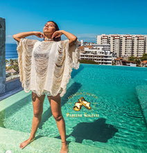 Load image into Gallery viewer, Blusa Playera - Crafted Tunic Beach Dress
