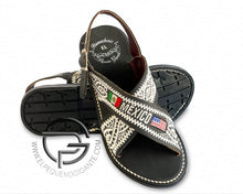 Load image into Gallery viewer, Chicano - Mexico Americano Huarache Mexicano Bordado
