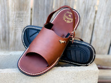 Load image into Gallery viewer, Huarache Open Toe Piel Negra | Black Leather