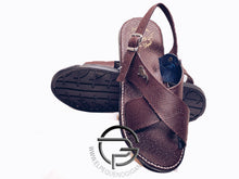 Load image into Gallery viewer, Air Brown Huarache de Piel Cruzado