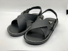 Load image into Gallery viewer, Negro / Black Huarache Cruzado de Piel