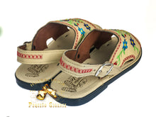 Load image into Gallery viewer, Huarache Cerrado Bordado - Pavoreal Cafe
