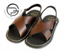 Load image into Gallery viewer, Torso Chocolate Vaqueta - Huarache Cruzado Mexicano