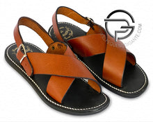 Load image into Gallery viewer, Torso Raw Cinnamon Vaqueta - Huarache Cruzado Mexicano