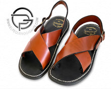 Load image into Gallery viewer, Torso Plain Cinnamon Vaqueta - Huarache Cruzado Mexicano