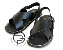 Load image into Gallery viewer, Torso Black Vaqueta - Huarache Cruzado Mexicano
