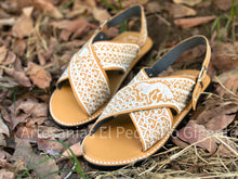 Load image into Gallery viewer, Miel del Rancho Huarache - Mexican Huarache Horse in Gold
