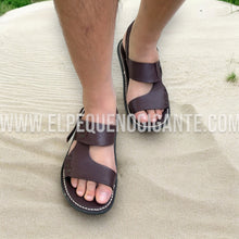 Cargar imagen en el visor de la galería, Emperador Huarache Cafe Para Caballero | Men&#39;s Leather Mexican Huarache Sandal
