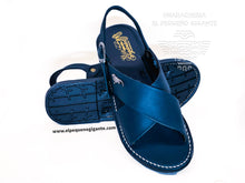 Load image into Gallery viewer, Huarache Cruzado Piel Azul | Navy Blue
