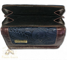 Cargar imagen en el visor de la galería, Monedero Navy de Piel | Navy Blue Leather Women&#39;s Wallet
