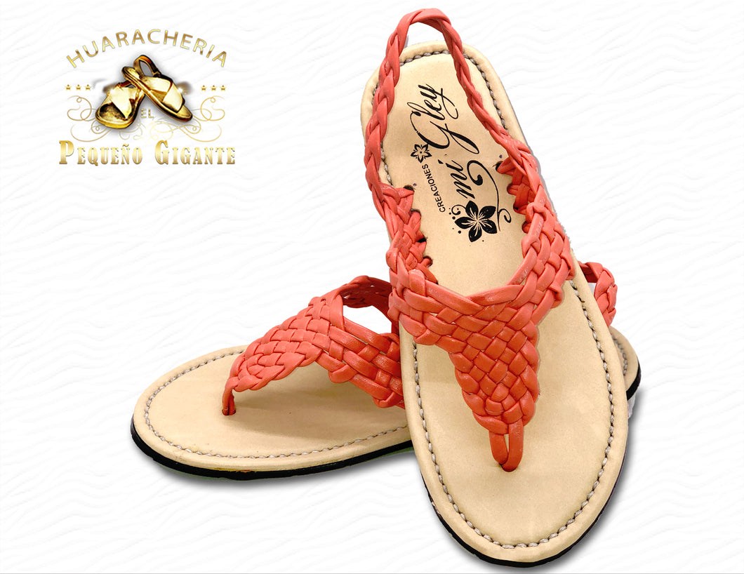 Tejido Sandalia Peach - Huarache Artesanal Mexicano