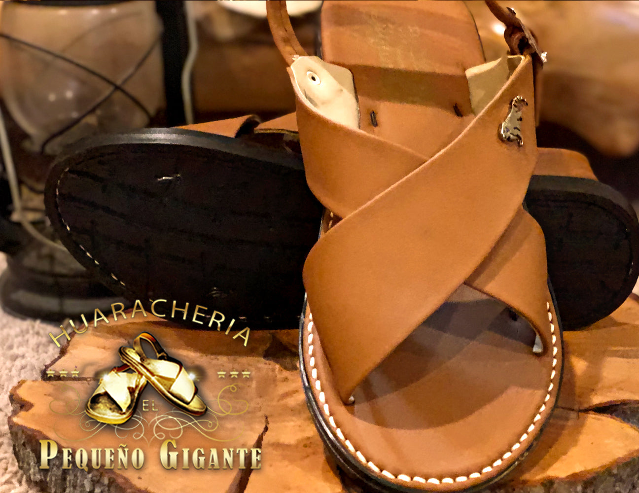 Huarache Cruzado de Piel Bordado Brown Diamond - el Pequeno Gigante –  Huaracheria El Pequeno Gigante