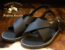 Cargar imagen en el visor de la galería, Huarache de Piel Cruzado Air Black
