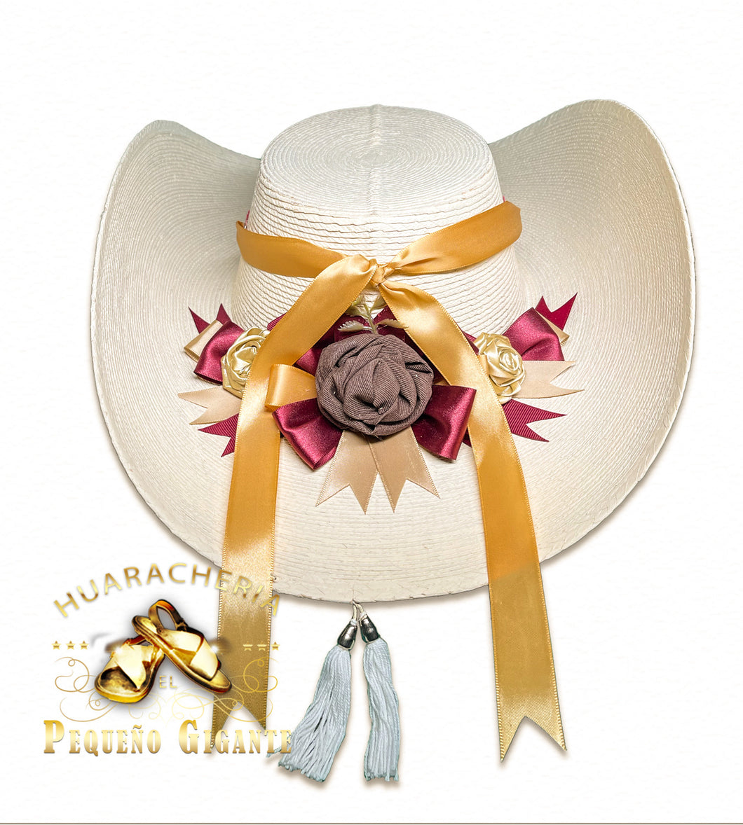 Sombrero para Dama con adorno Florales 100X