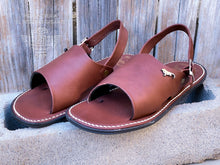 Load image into Gallery viewer, Huarache Open Toe Piel Café | Brown Leather
