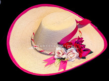 Cargar imagen en el visor de la galería, Sombrero Calentano para Dama con adorno Florales
