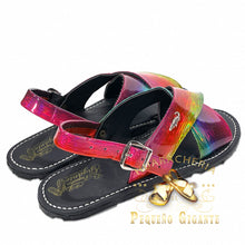 Load image into Gallery viewer, Huarache Rainbow de Charol | Mexican Synthetic Huarache
