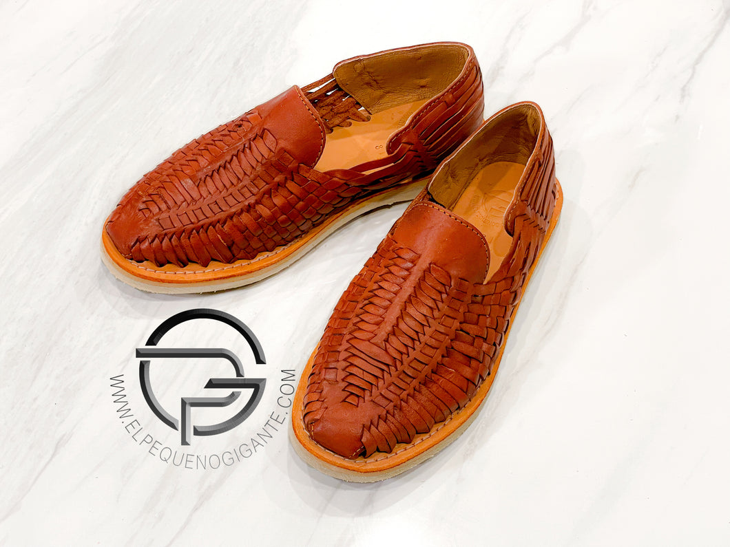 Brown Manta - Huarache Mexicano | Leather Mexican Shoe Sahuayo Michoacan